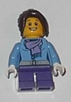 LEGO Minifigure-Girl, Jacket with Scarf-Holiday / Christmas-HOL026-Creative Brick Builders